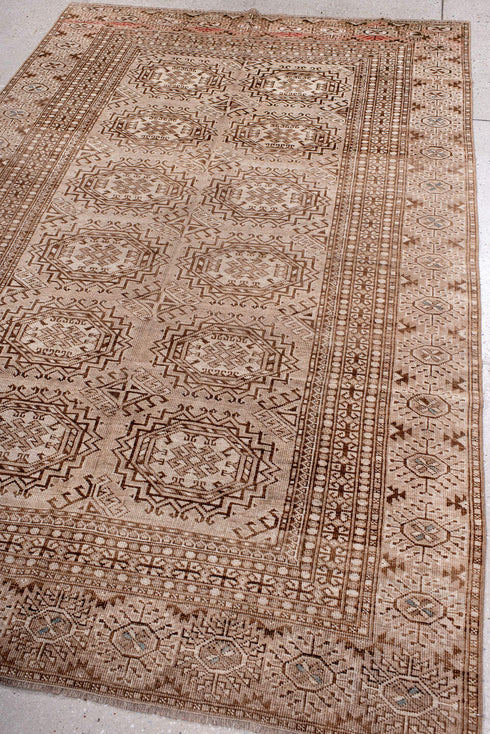 Antique Afghan Area Rug (5' x 8')